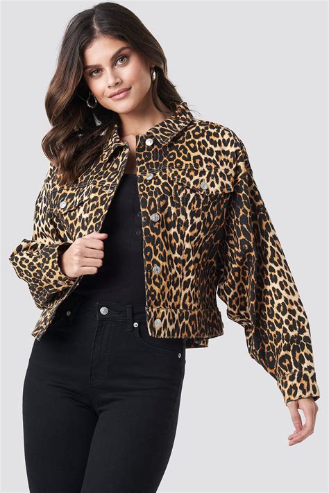 long leopard jacket|leopard jacket denim.